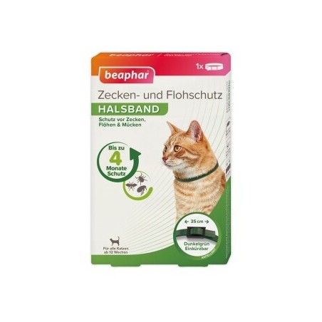 Beaphar Zecken- und Flohschutz Halsband für Katzen 35cm
