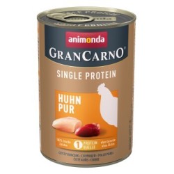 animonda GranCarno Single Protein Nassfutter Hund Adult, Huhn pur 6x400 g