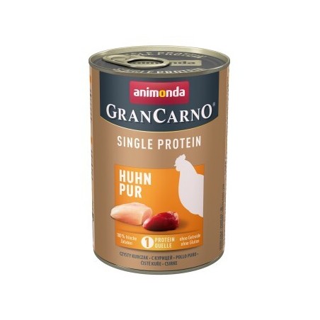 animonda GranCarno Single Protein Nassfutter Hund Adult, Huhn pur 6x400 g