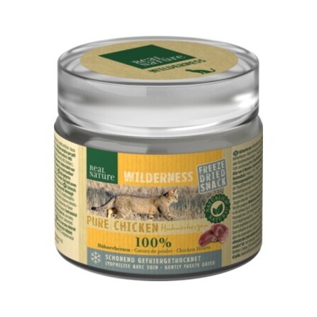 REAL NATURE WILDERNESS Gefriergetrocknete Snacks Hühnerherzen 6x25g