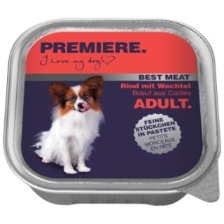 PREMIERE Best Meat Adult Rind mit Wachtel 16x100 g