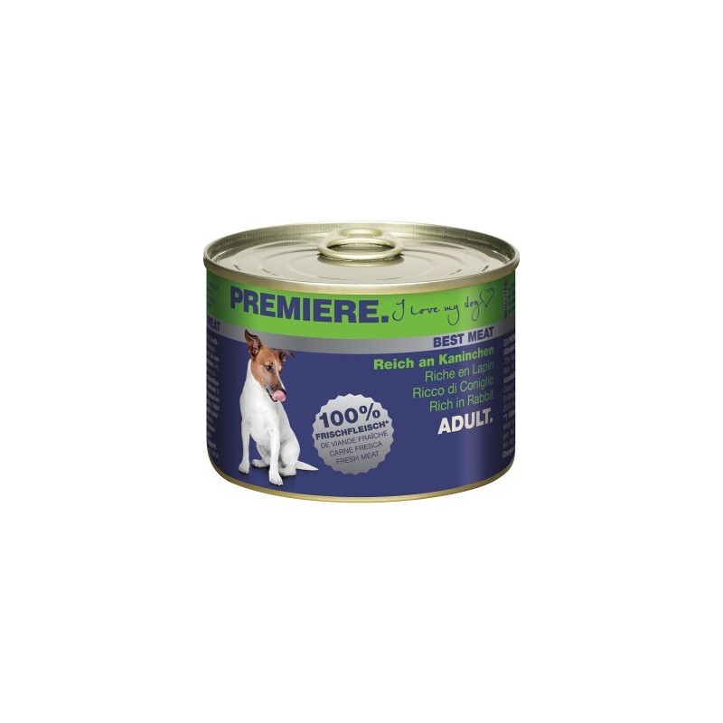PREMIERE Best Meat Adult Kaninchen 6x185 g