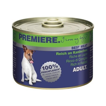 PREMIERE Best Meat Adult Kaninchen 6x185 g