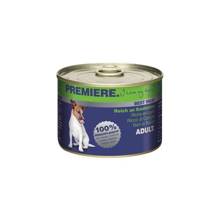 PREMIERE Best Meat Adult Kaninchen 6x185 g