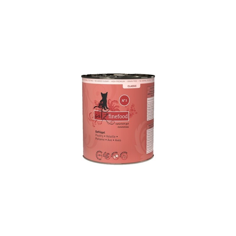 Catz finefood Nassfutter Katze Classic Adult No. 3 Geflügel 6x800 g