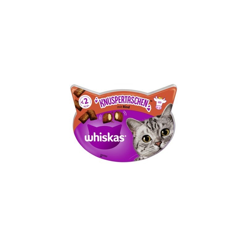 Whiskas Knuspertaschen 8x60g Rind