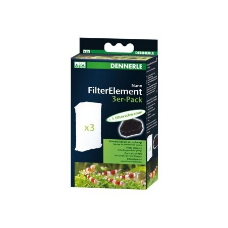 DENNERLE Nano Eckfilter, Ersatzkartusche 3er