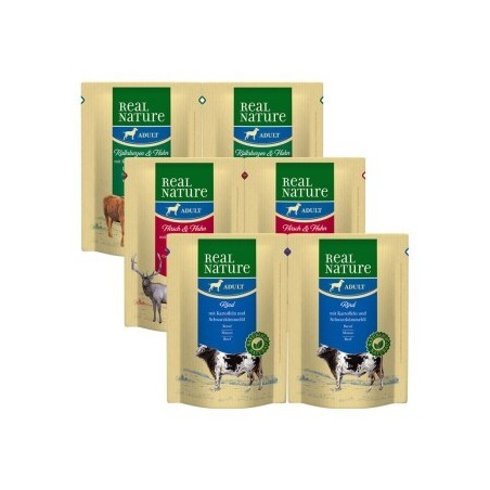 REAL NATURE Adult Pouches Mixpaket 6x300g