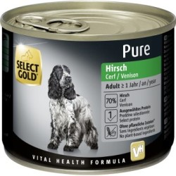 SELECT GOLD Pure Adult Hirsch 6x200 g