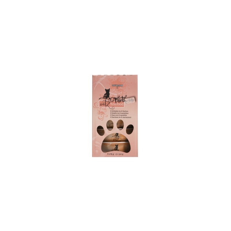 Catz finefood Nassfutter Katze Fillets Collection I Adult in Gelee Multipack 6x85 g