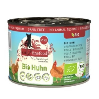 Catz finefood Nassfutter Katze Bio Adult No. 503 Huhn 6x200 g