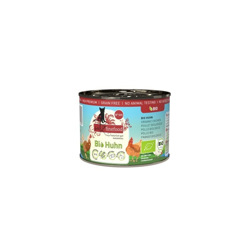 Catz finefood Nassfutter Katze Bio Adult No. 503 Huhn 6x200 g