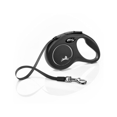 Flexi New Classic Gurt schwarz S, 5 m, 15 kg