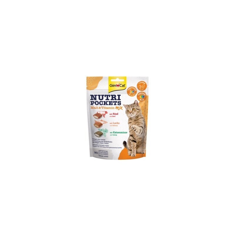 GimCat Nuti Pockets Malz-Vitamin Mix 2x150 g