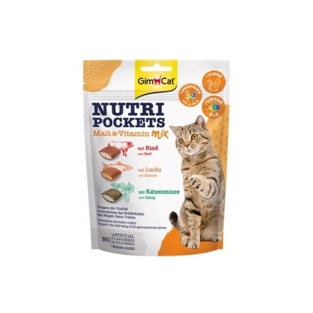 GimCat Nuti Pockets Malz-Vitamin Mix 2x150 g