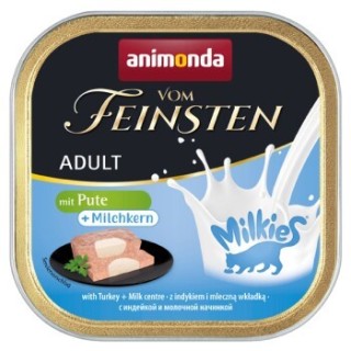 animonda Vom Feinsten Adult mit Milchkern 32x100g mit Pute & Milchkern