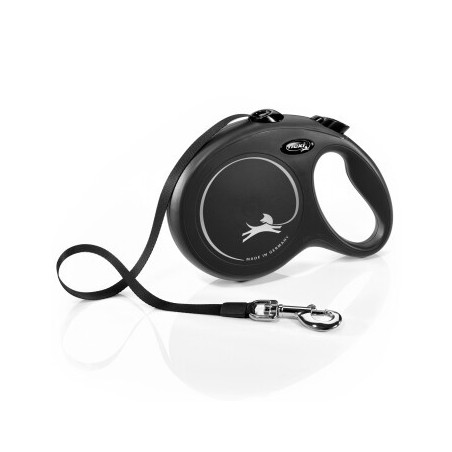 Flexi New Classic Gurt schwarz L, 8 m, 50 kg