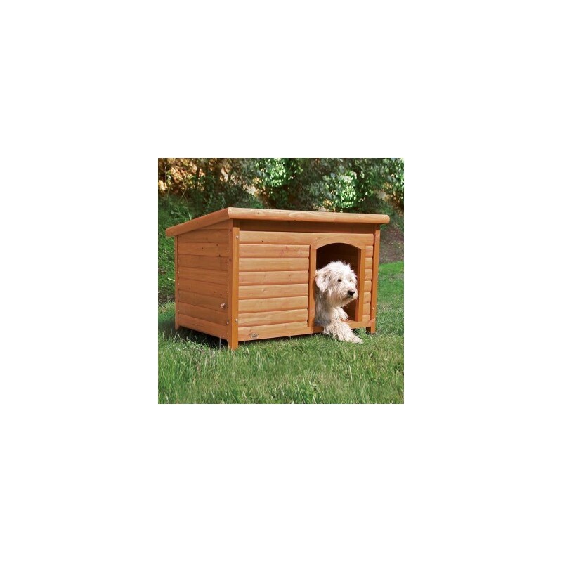 Trixie Hundehütte Natura mit Flachdach L