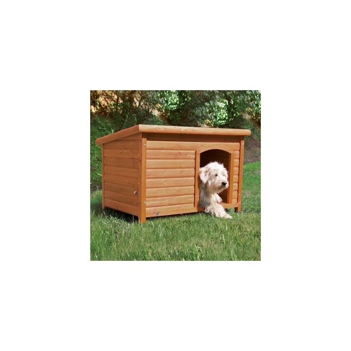 Trixie Hundehütte Natura mit Flachdach L