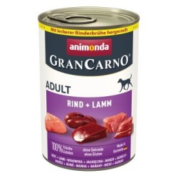 animonda GranCarno Original Nassfutter Hund Adult, Rind und Lamm 6x400 g