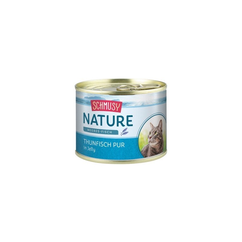 Schmusy Nature Meeres-Fisch Nassfutter Katze Adult Thunfisch pur 12x185 g