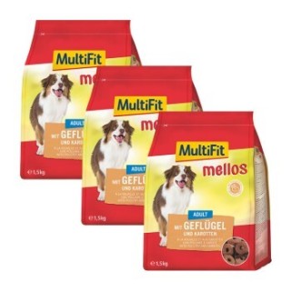 MultiFit Mellos 3x1,5kg Geflügel und Karotten