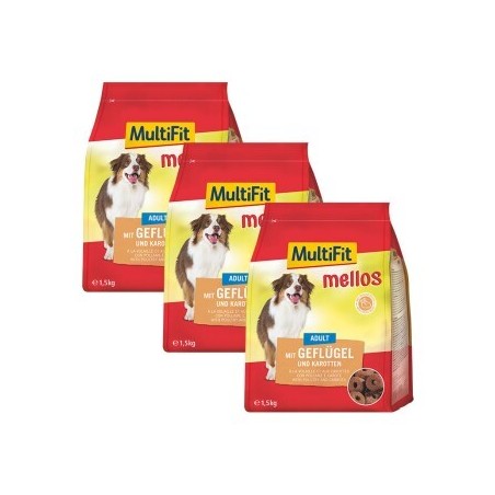 MultiFit Mellos 3x1,5kg Geflügel und Karotten