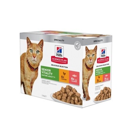 Hill's Science Plan Senior Vitality 7+ Mature Adult 12x85 g