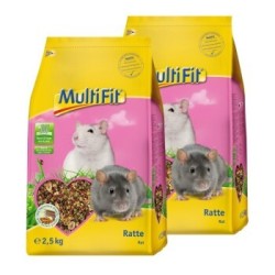 MultiFit Nagerfutter für Ratten 2x2,5 kg
