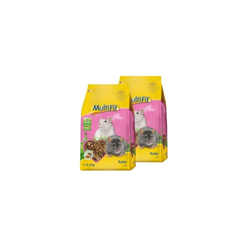 MultiFit Nagerfutter für Ratten 2x2,5 kg