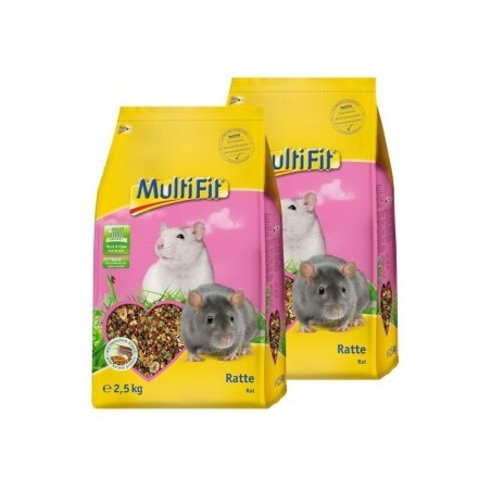 MultiFit Nagerfutter für Ratten 2x2,5 kg