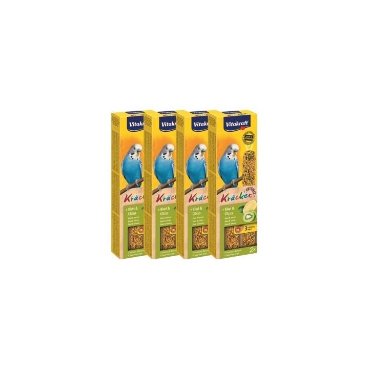 Vitakraft Kräcker Wellensittich 4x2er Kiwi-Citrus