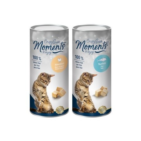 MOMENTS Crispy Snack Thunfisch, Geflügel 2x25 g