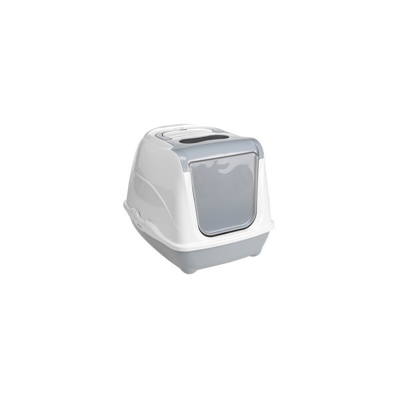 AniOne Katzentoilette Flip Cat S hellgrau