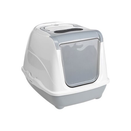 AniOne Katzentoilette Flip Cat S hellgrau