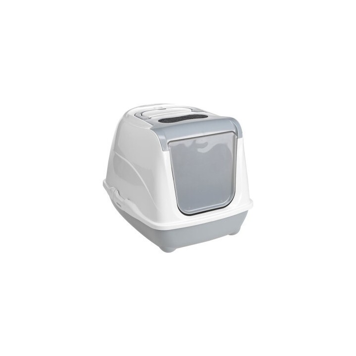 AniOne Katzentoilette Flip Cat S hellgrau