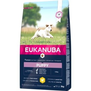EUKANUBA Trockenfutter Hund Small Breed Puppy, Huhn 3 kg