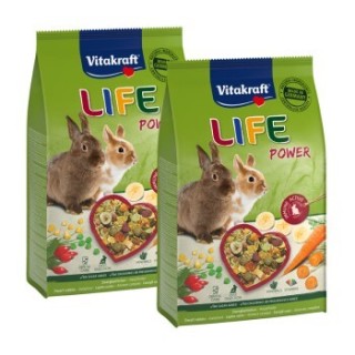 Vitakraft LIFE POWER Zwergkaninchen 2x1,8 kg