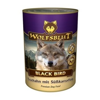WOLFSBLUT Adult Black Bird - Truthahn mit Süßkartoffeln - 6x395g