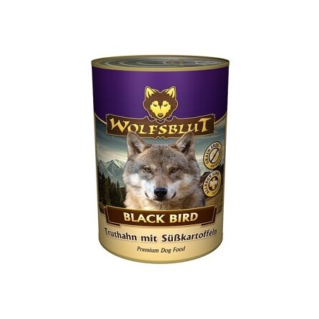 WOLFSBLUT Adult Black Bird - Truthahn mit Süßkartoffeln - 6x395g