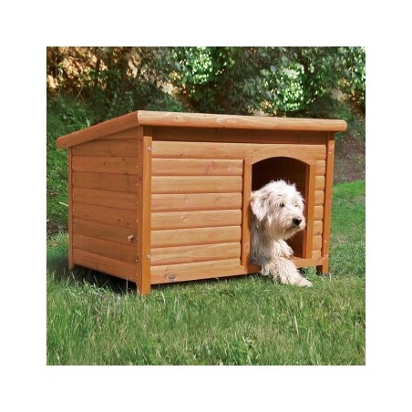 Trixie Hundehütte Natura mit Flachdach S