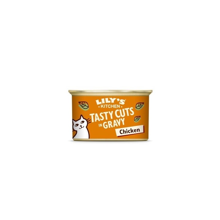 LILY'S KITCHEN Nassfutter Katze Adult Tasty Cuts in Sauce Huhn 24x85 g
