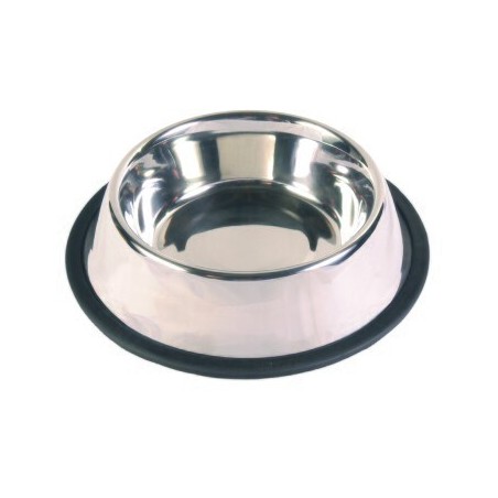Trixie Edelstahlnapf, Gummiring 1,75 l