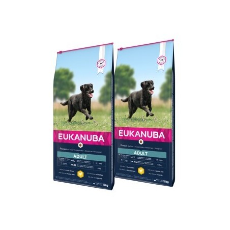 EUKANUBA Trockenfutter Hund Large Breed Adult, Huhn 2x15 kg