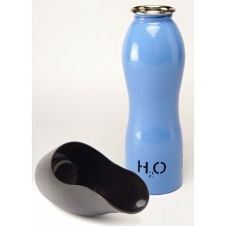 H2O Hundewasserflasche 0,7l blau