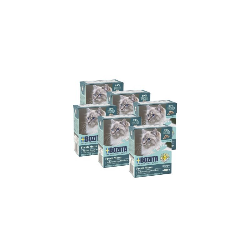BOZITA Häppchen in Gelee 6x370g Schellfisch
