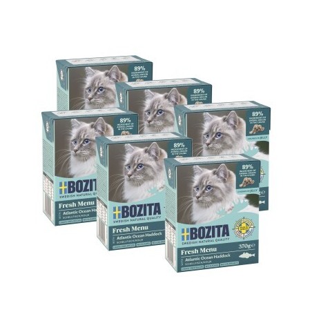 BOZITA Häppchen in Gelee 6x370g Schellfisch