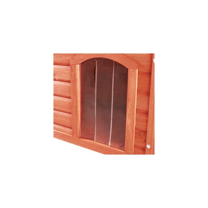 Trixie Kunststofftür für Hundehütte Flachdach L