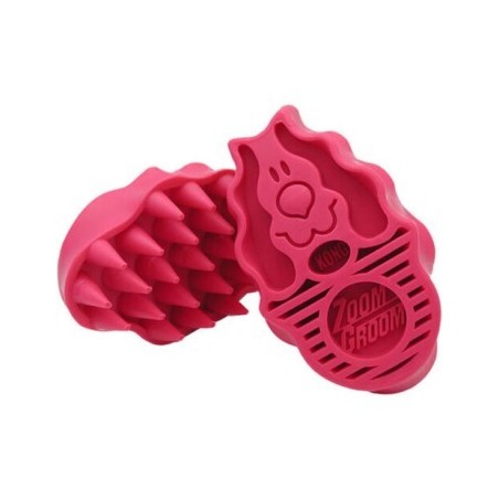 KONG ZoomGroom Hundebürste himbeere
