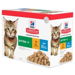 Hill's Science Plan Kitten Multipack Fisch und Huhn 12x85 g